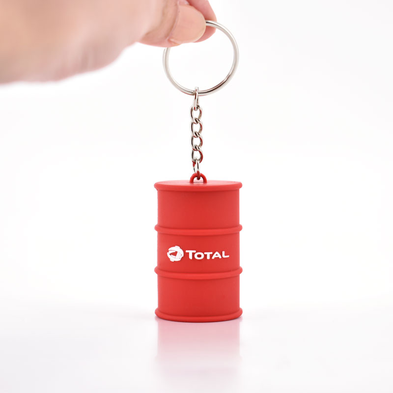Pvc discount rubber keychain